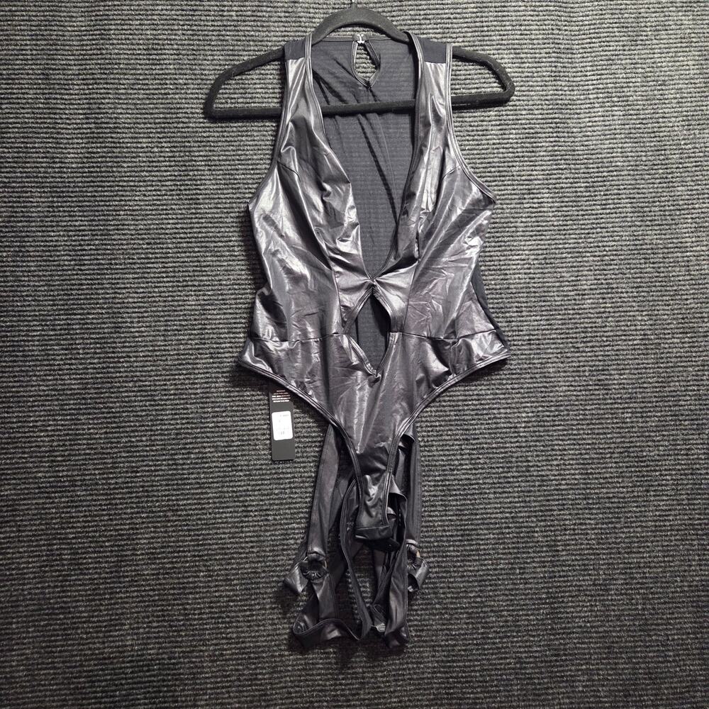 NWT Black Micro Mesh Lingerie 2X Plus Size